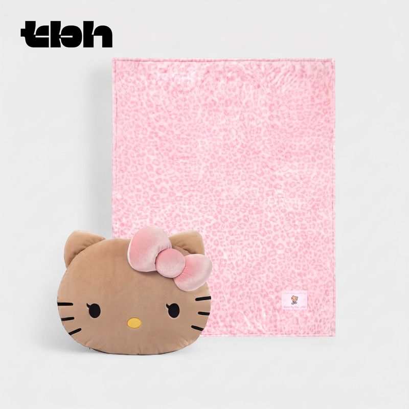 tbh Hello Kitty 2-in-1 Flannel Blanket Pillow - Pink