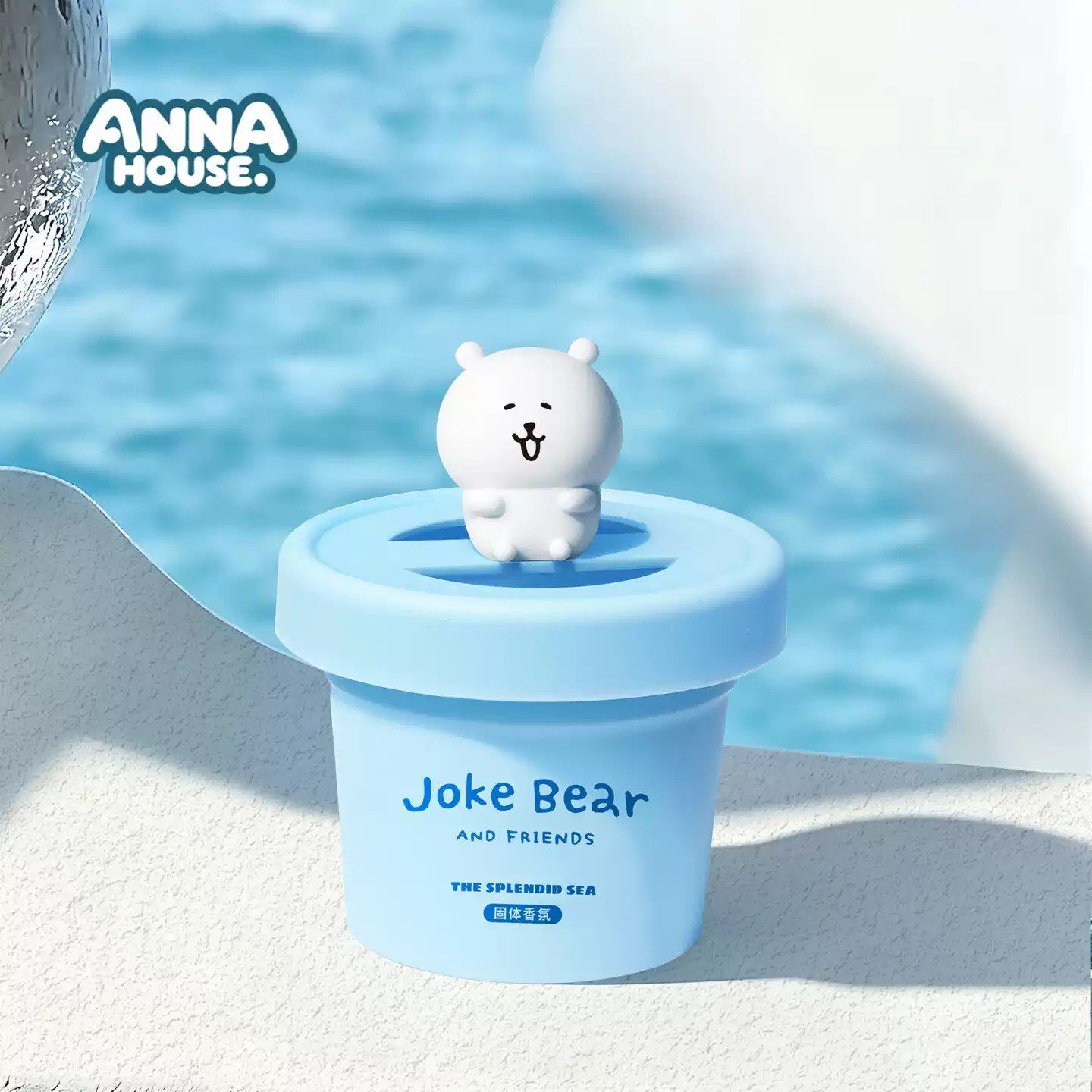 Joke Bear Solid Air Freshener - Blue