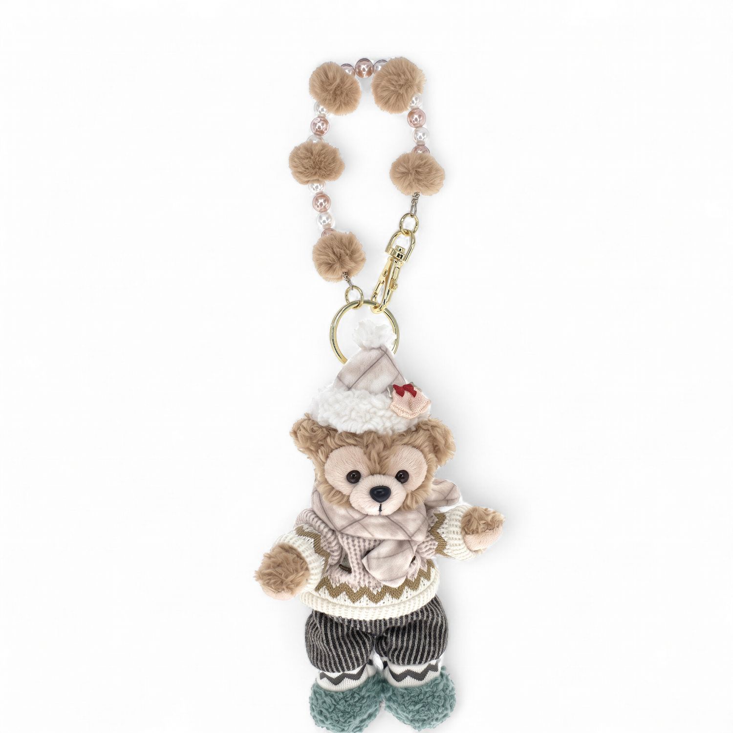 香港迪士尼冬日系列达菲毛绒挂件 Hong Kong Disneyland Winter Duffy Plush Charm