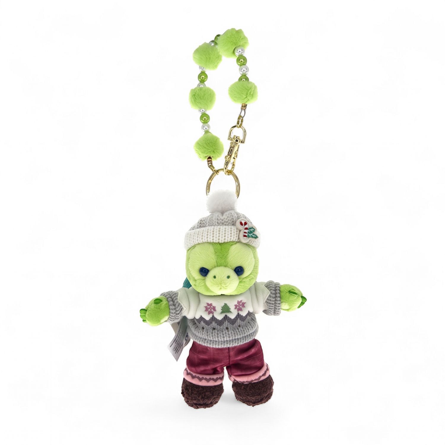香港迪士尼冬日系列奥乐米拉毛绒挂件 Hong Kong Disneyland Winter Olu Mel Plush Charm