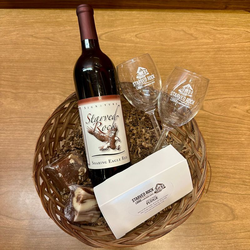 Fudge &amp; Wine Basket