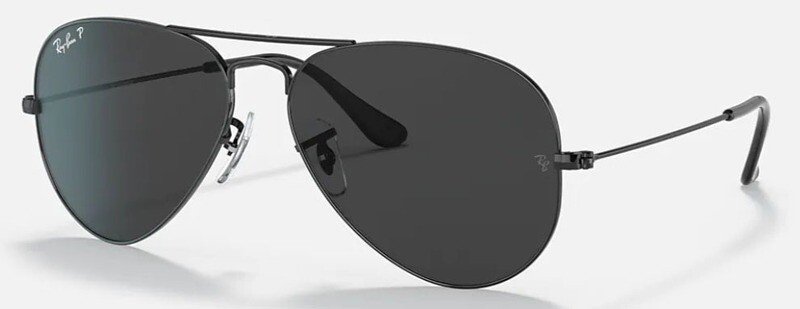 Ray Ban Aviator Total Black Polarized Black RB3025 002/48 58-14