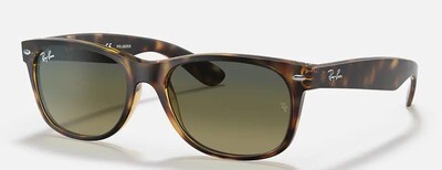 Ray Ban New Wayfarer Polarized Blue/Green Gradient Tortoise RB2132 894/76 55-18