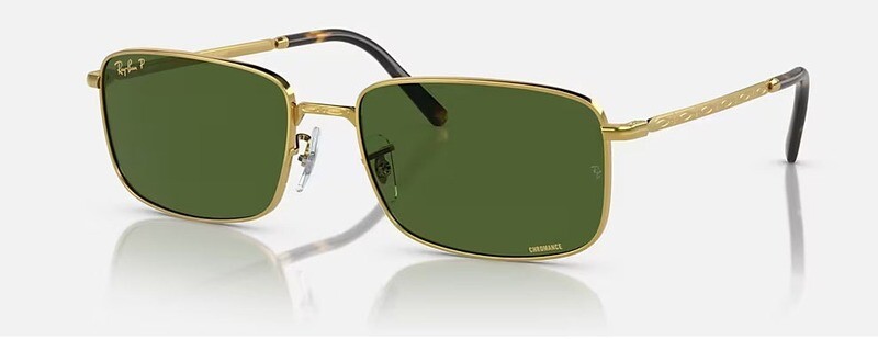 3717 Chromance Polarized Dark Green Polished Gold