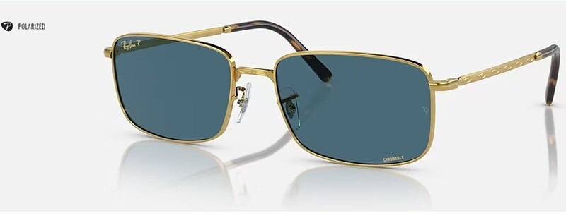 3717 Chromance Polarized Blue Polished Gold