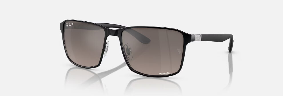 3721 Chromance Polarized Polished Black on Black