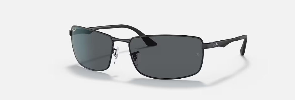 Ray Ban 3498 Matte Black Grey Polarized RB3498 006/81 61-17