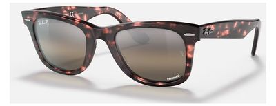 Ray Ban 2140 Chromance Polished Transparent Pink Silver/Grey RB2140 1334G3 50-22
