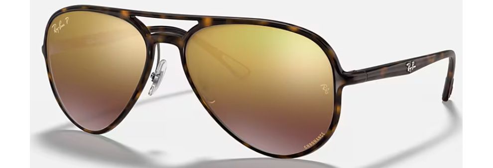 Ray Ban 4320 Chromance Polished Light Havana Purple Chromance RB4320CH 710/6B 58-16