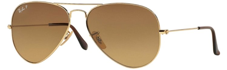 Ray Ban Aviator Gold Brown Gradient RB3025 001/M2 58-14