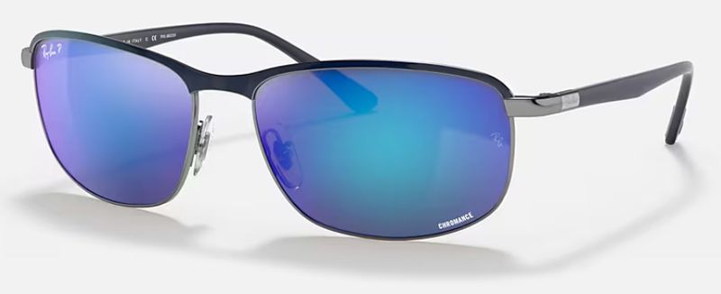 Chromance 3671 Matte Blue On Gunmetal Grey/Blue Chromance