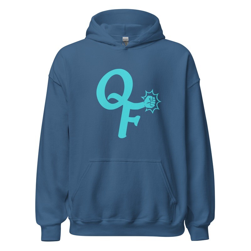 Knuckle Sandwich Hoodie - Blue Logo