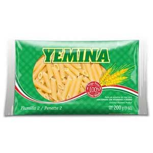 PASTA YEMINA PLUMILLA 2 200GR