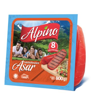 SALCHICHA ASAR ALPINO 800GR.