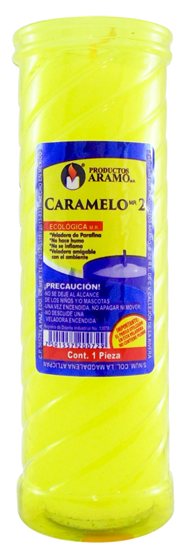 VELADORA ARAMO CARAMELO #2