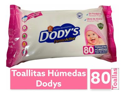 TOALLITAS HUMEDAS DODYS ROSADA 80S (12)