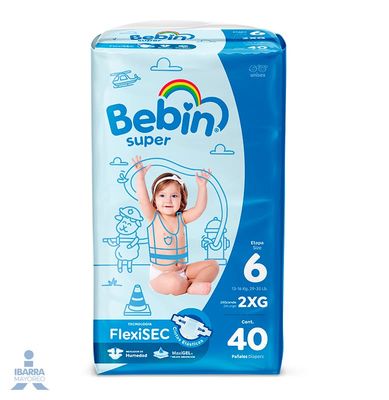 PAÑAL BEBIN SUPER EXTRA GRANDE 3 S