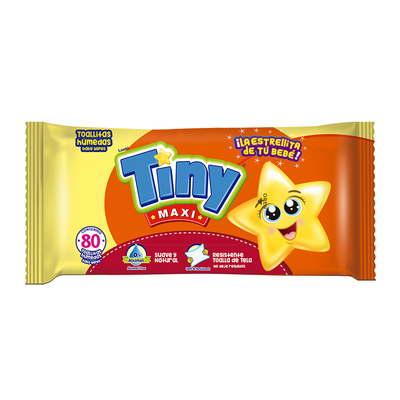 TOALLITAS HUMEDAS TINY MAXI 80S