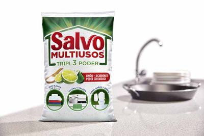 DETERGENTE SALVO TRIPL3 PODER LIMON BICARB 250GR