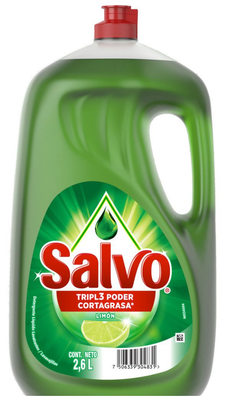 DETERGENTE SALVO TRIPL3 P/LIMON/BICARB 500GR
