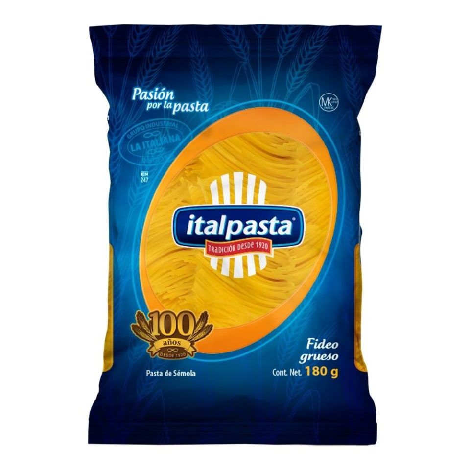 PASTA FIDEO EX/GRUESO ITALPASTA 180GR