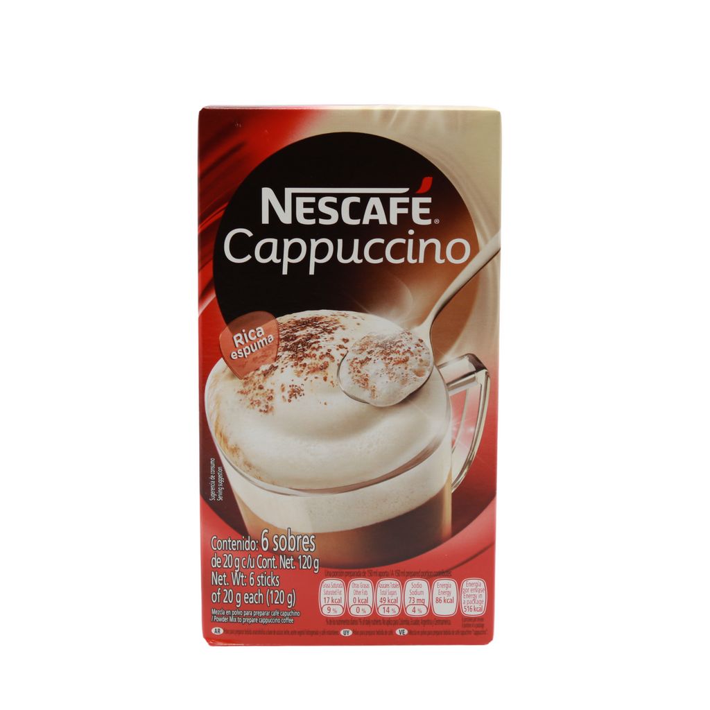 NESCAFE CAPPUCCINO DOBLE  ESPUMA ORIGINAL 20GR  (6)
