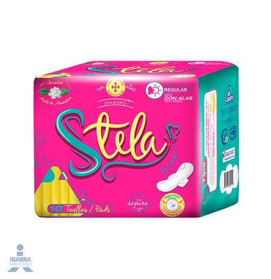 TOALLA FEM STELA NORMAL CON ALAS 12/10