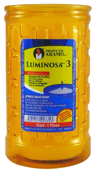 VELADORA ARAMO LUMINOSA #3 