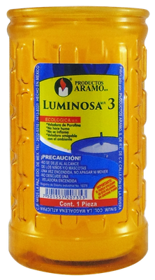 VELADORA ARAMO LUMINOSA #3 