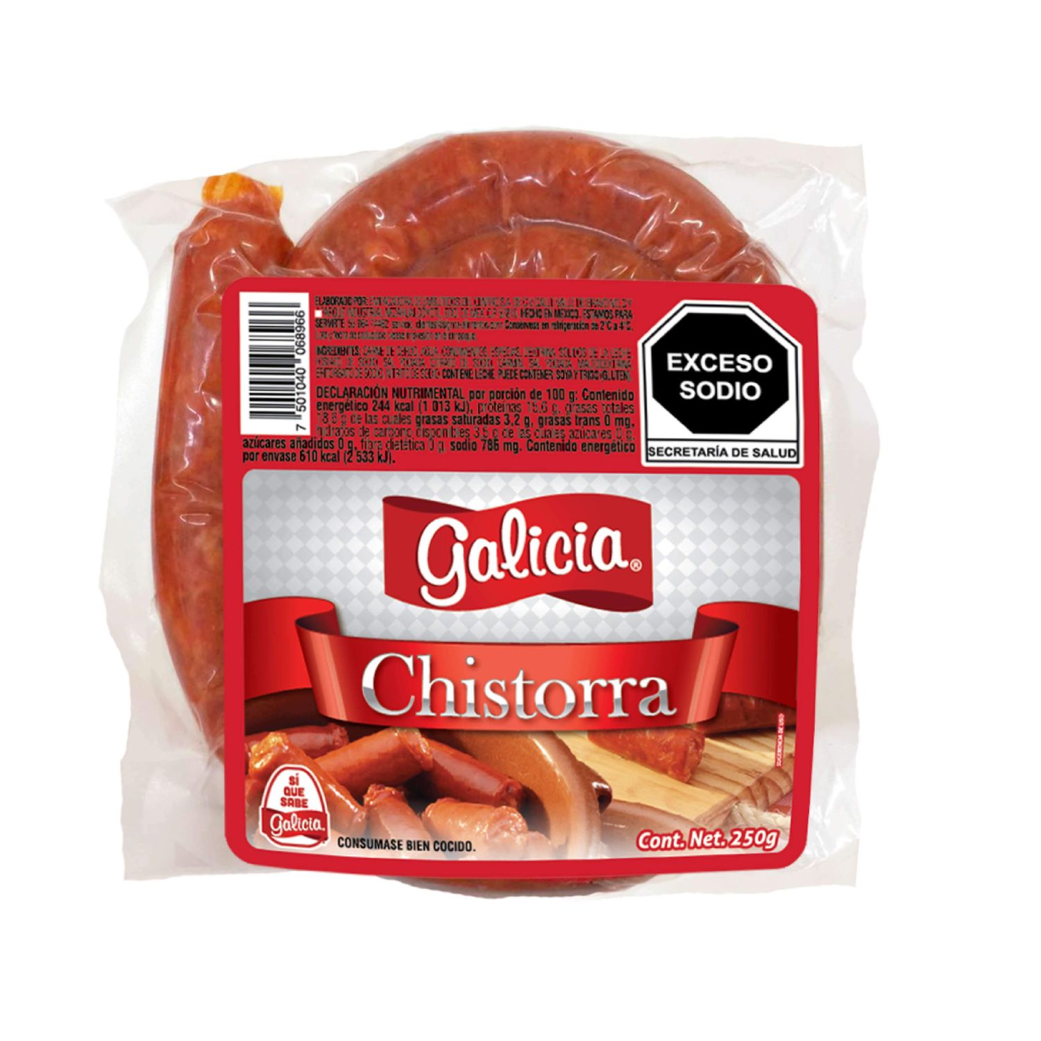 CHISTORRA GALICIA 250GR PZ