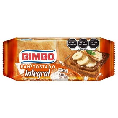 PAN TOSTADO INTEGRAL 250GR