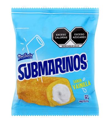 SUBMARINOS VAINILLA 105GR PZ....