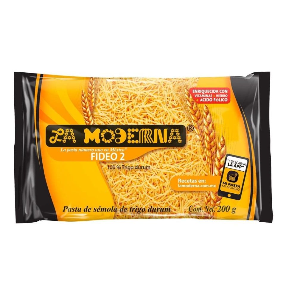PASTA FIDEO #2 LA MODERNA 200GR.