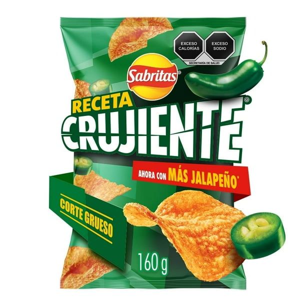 PAPAS CRUJIENTES JALAPEÑO 160GR PZ