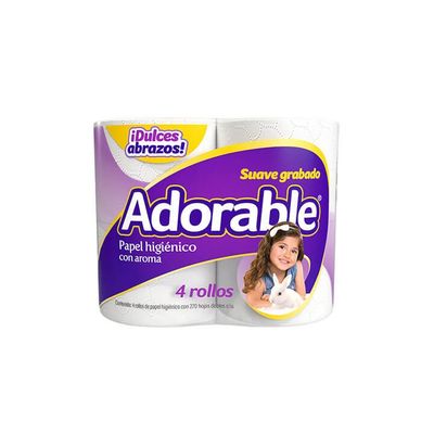 PAPEL HIGIENICO C/AROMA ADORABLE  270HJ 4S