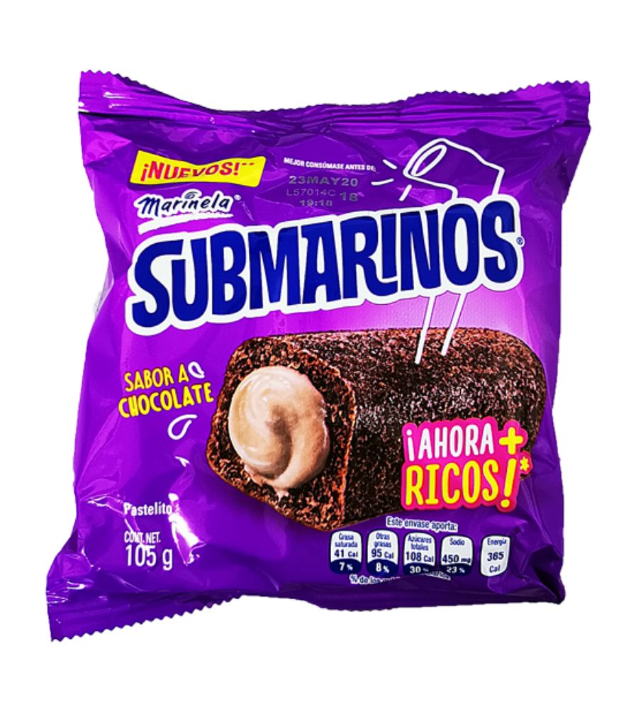 SUBMARINOS CHOCOLATE 105GR..