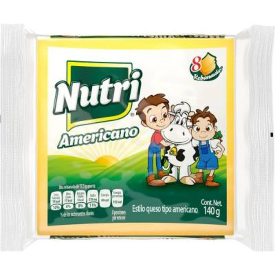 QUESO AMERICANO NUTRILECHE 140GR......