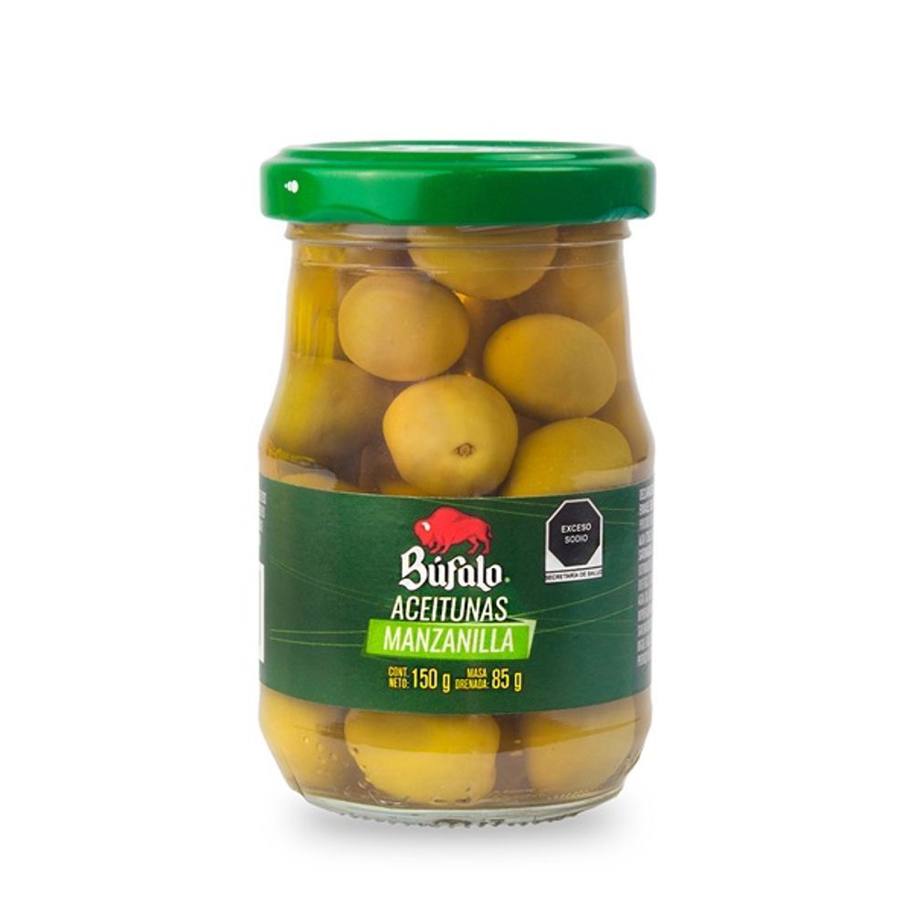 ACEITUNA BUFALO C/MANZANILLA 150GR