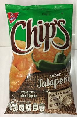 CHIPS JALAPEÑO 170GR....