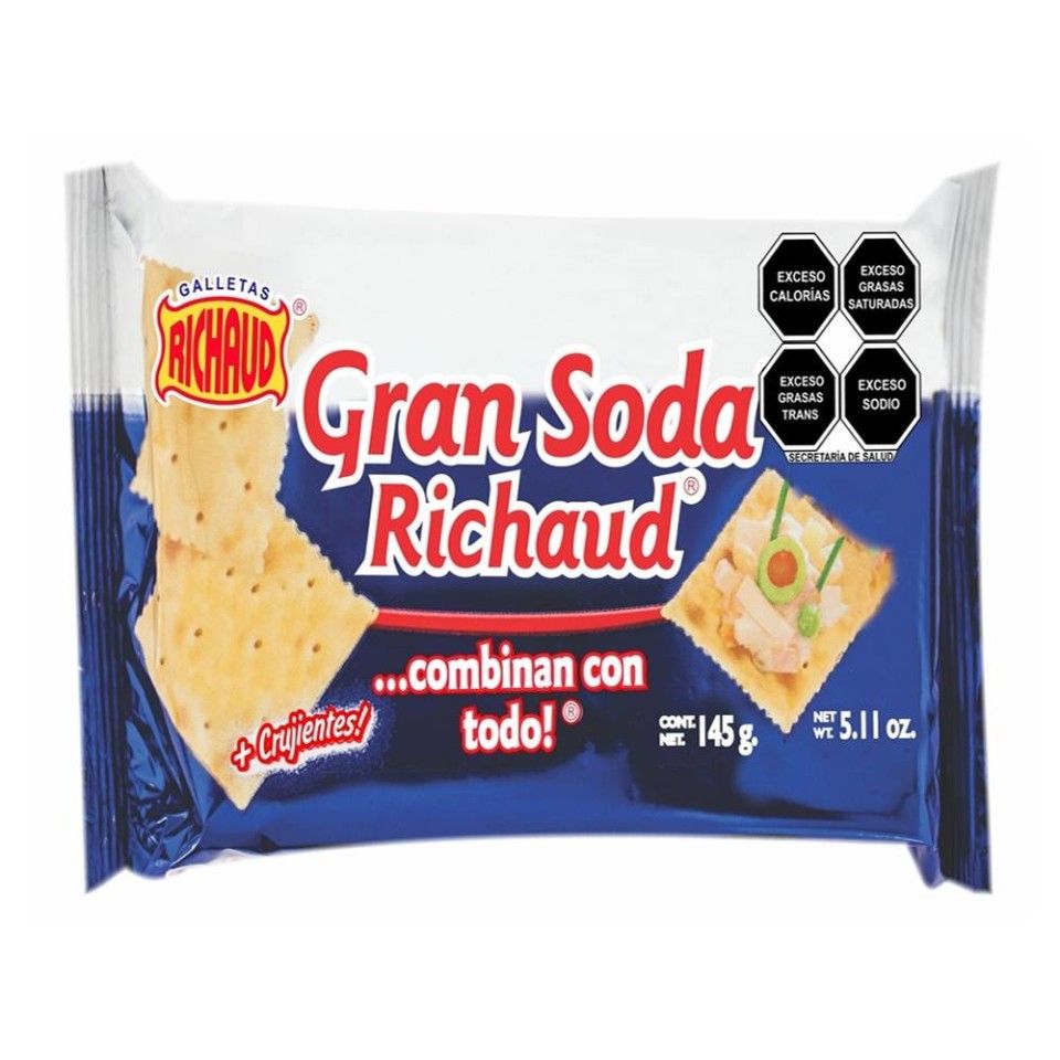 GALLETA GRAN SODA RICHAUD 145GR 