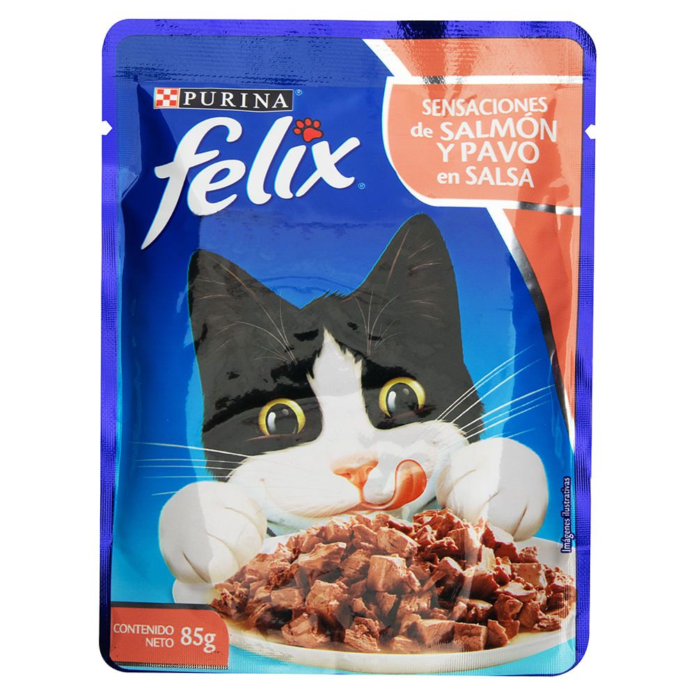 ALIMENTO FELIX SALMON SALSA 85 GR