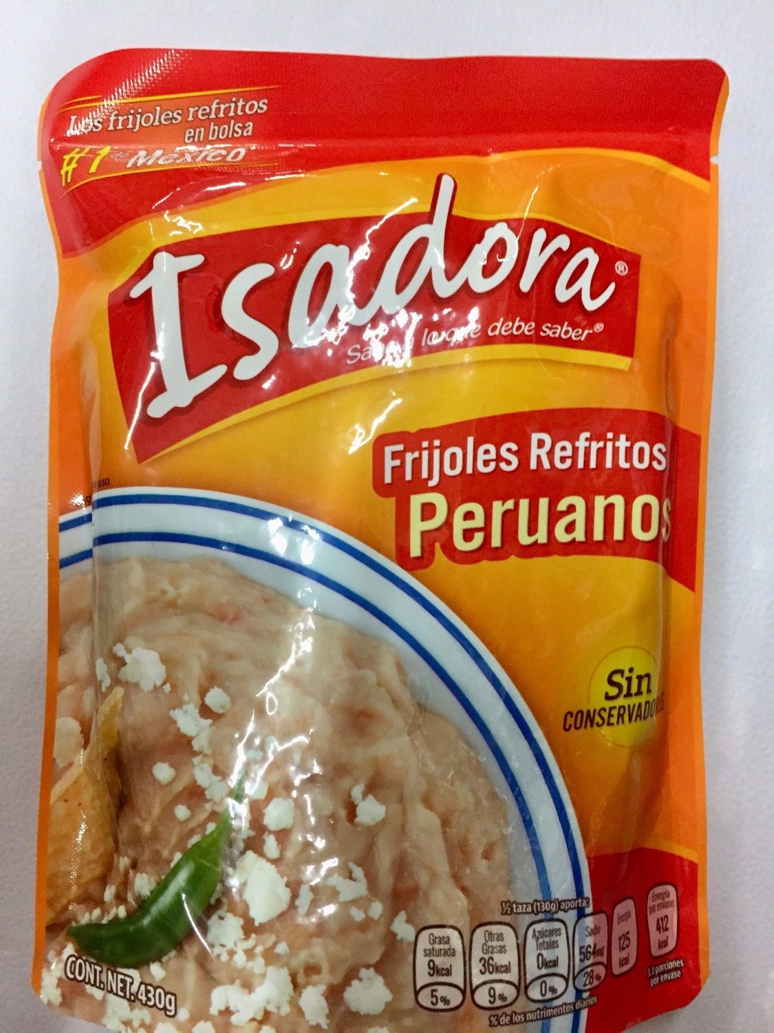 FRIJOL REFRITOS PERUANOS ISADORA 430GR
