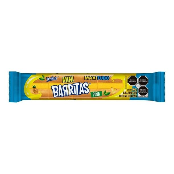 MAXITUBO MINI BARRITAS PIÑA 222GR...