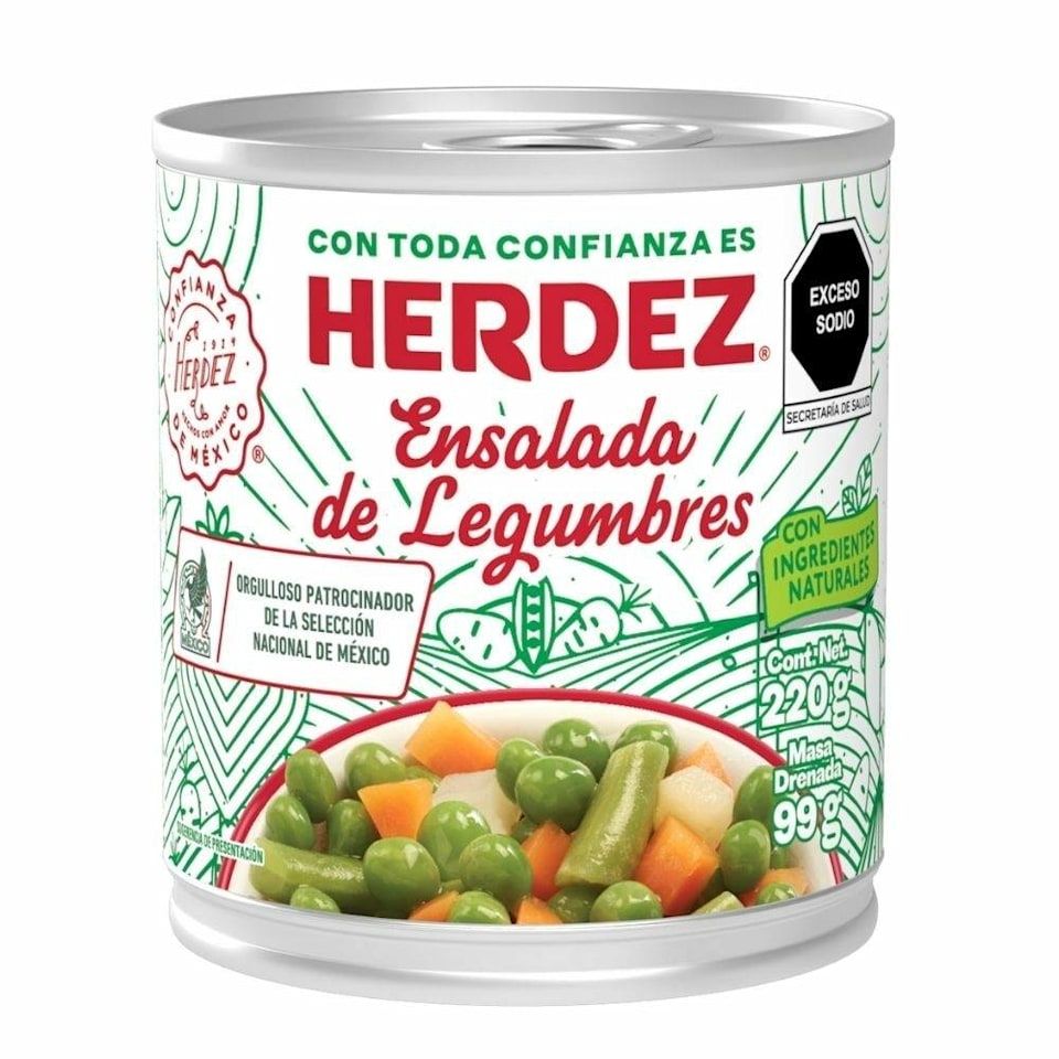 ENSALADA DE LEGUMBRES HERDEZ 220GR