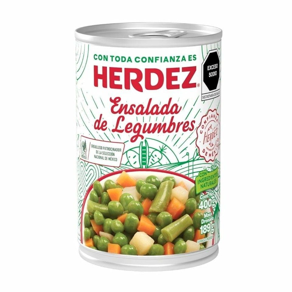 ENSALADA DE LEGUMBRES HERDEZ 400GR