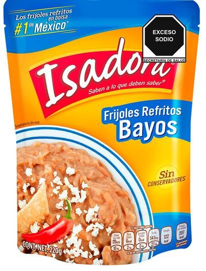 FRIJOLES REFRITOS BAYOS ISADORA  220GR