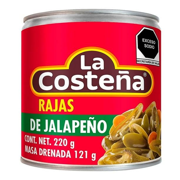 CHILES RAJAS LA COSTEÑA  220GR