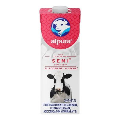 LECHE ALPURA SEMI 1LT
