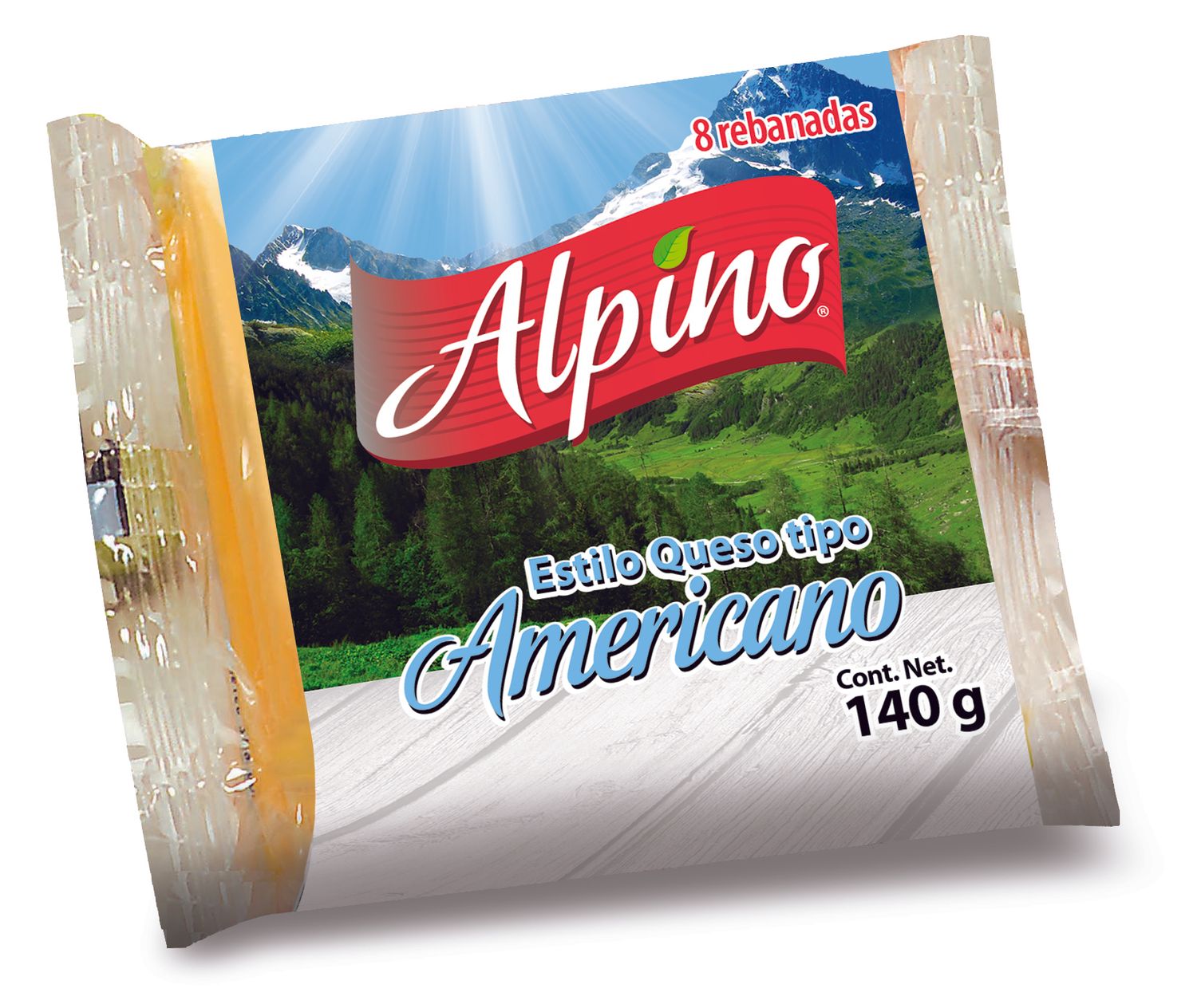 QUESO AMERICANO ALPINO 140GR..