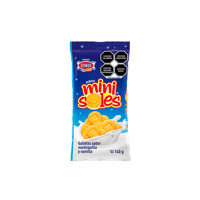 GALLETA DONDE SOLES MINI 140GR